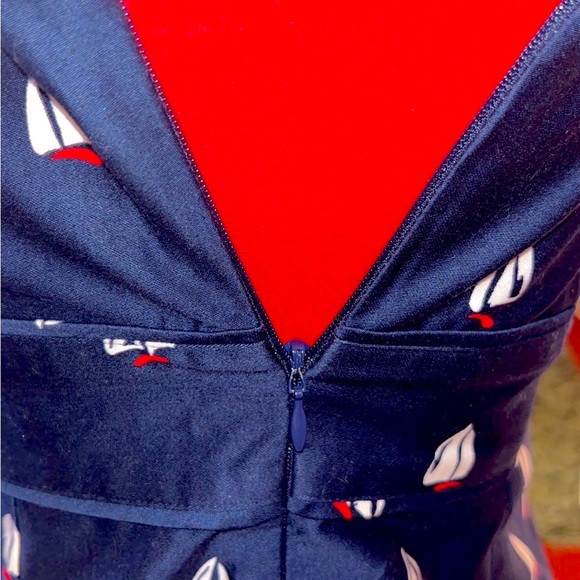 Stapless Sailboat Denim Dress - Picture 4 of 8